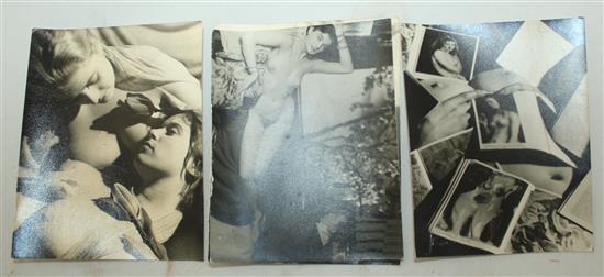 Jean Straker (1913-1984). A collection of thirty nine photographs of nudes from the Femina Library, each 4.75 x 3.75in.